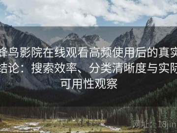 蜂鸟影院在线观看高频使用后的真实结论：搜索效率、分类清晰度与实际可用性观察