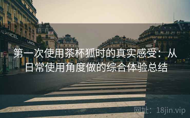 第一次使用茶杯狐时的真实感受:从日常使用角度做的综合体验总结 第一次使用茶杯狐时的真实感受:从日常使用角度做的综合体验总结